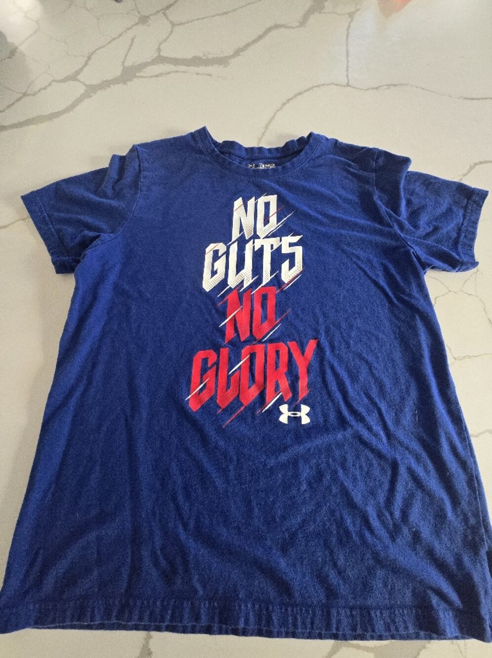 Under Armour Royal Blue 'No Guts No Glory' Graphic Tee
